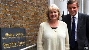 Cheryl Gillan and Wales Office minister David Jones