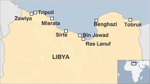 Map of Libya