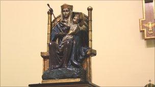 The statue of Our Lady of Walsingham