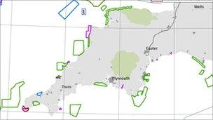 Some of the proposed marine conservation zones