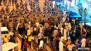 Protests in Awwamiya, eastern Saudi Arabia, 3 March