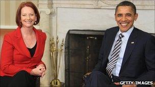 Julia Gillard and Barack Obama