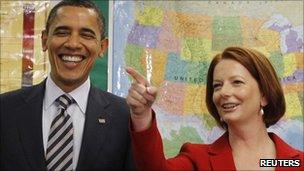 Barack Obama and Julia Gillard