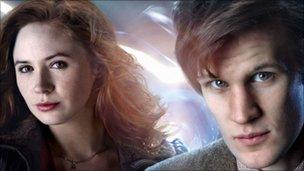 Karen Gillan plays Amy Pond, assistant to Matt Smith's Doctor