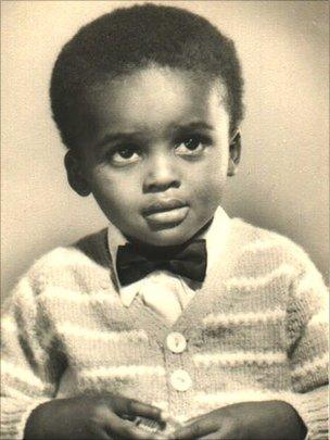 Kriss Akabusi, as a child