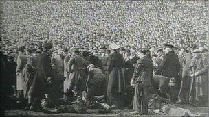 Scene of the disaster at Burnden Park