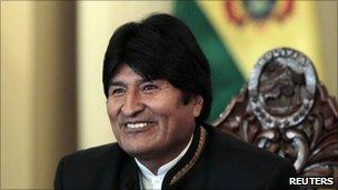 President Evo Morales on 10 March 2011