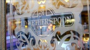 Wetherspoon sign