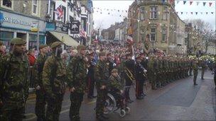 March by Duke of Lancaster's Regiment