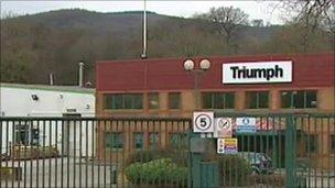 Triumph factory at Merthyr