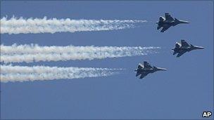 Indian air force's Sukhoi jets