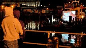 Battleship Potemkin on the tug boat in 2010