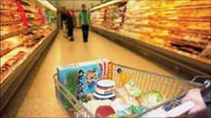 Supermarket trolley - (copyright National Consumer Council)