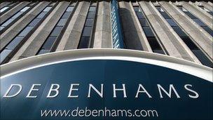 Debenhams store