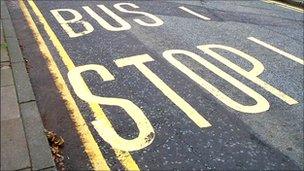 Bus Stop road sign generic