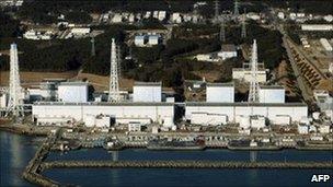 Quake-damaged Fukushima nuclear power plant in Japan