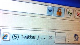 Twitter secure icon