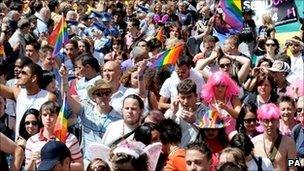 London Gay Pride March. 5th July 2008