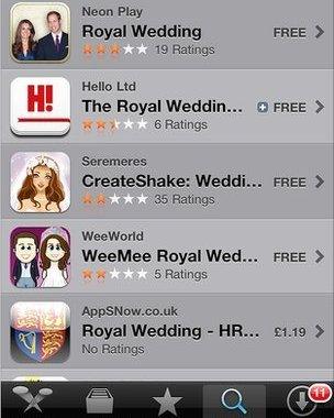 Apple app store list