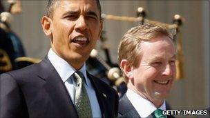 Barack Obama and Enda Kenny