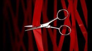 Scissors cutting red tape (Pic: Eyewire)