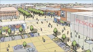 Plans for Kirkby town centre