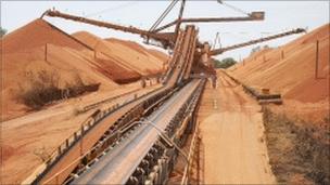 Rio Tinto bauxite mine in Queensland