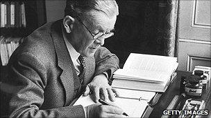 Robert Bruce Lockhart writing at his desk