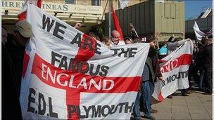 EDL protest in Reading