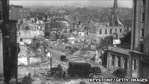 Plymouth and Saltash were badly hit in the Blitz