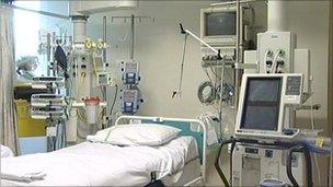 intensive care unit bed