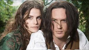 Charlotte Riley and Tom Hardy in ITV1's version of Wuthering Heights