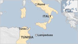 Lampedusa map