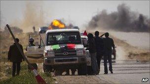 Rebels near Ajdabiya, 22 March