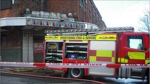 Fire crews at Hippodrome