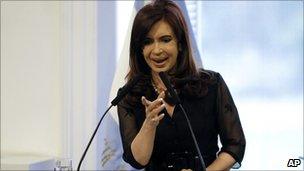 Argentine President Cristina Fernandez de Kirchner. File photo