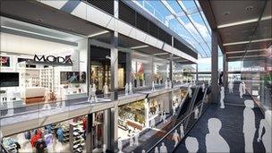 Plan for expanded Broadmarsh Centre in Nottingham