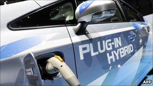 A Toyota Prius plug-in Hybrid car