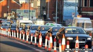 Traffic in Salford