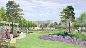 Plans for the St Helier Town Park