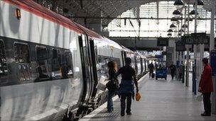 Passengers at Manchester Piccadilly