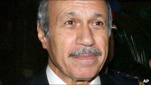 Egypt's former Interior Minister Habib el-Adly in a file image from 22 September 2010