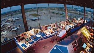 Manchester Airport air traffic control