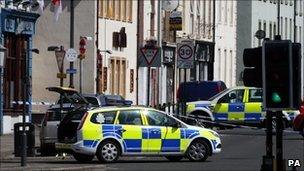 Duke Street in Whitehaven where Derrick Bird began his shooting rampage, 2 June 2010