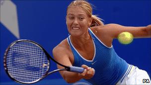 Maria Sharapova at Edgbaston Priory Club in 2006