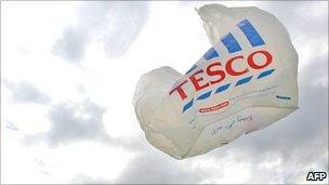 Tesco plastic bag