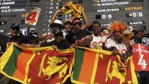 Sri Lanka cricket fans in Kandy