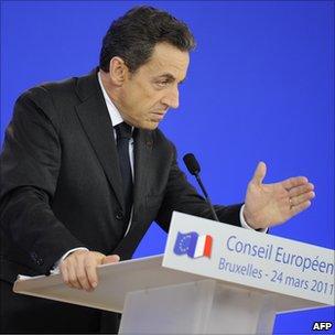 Sarkozy at the European Council