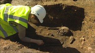 Canterbury burial ground dig