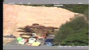 Dumped waste filmed by the environment agency